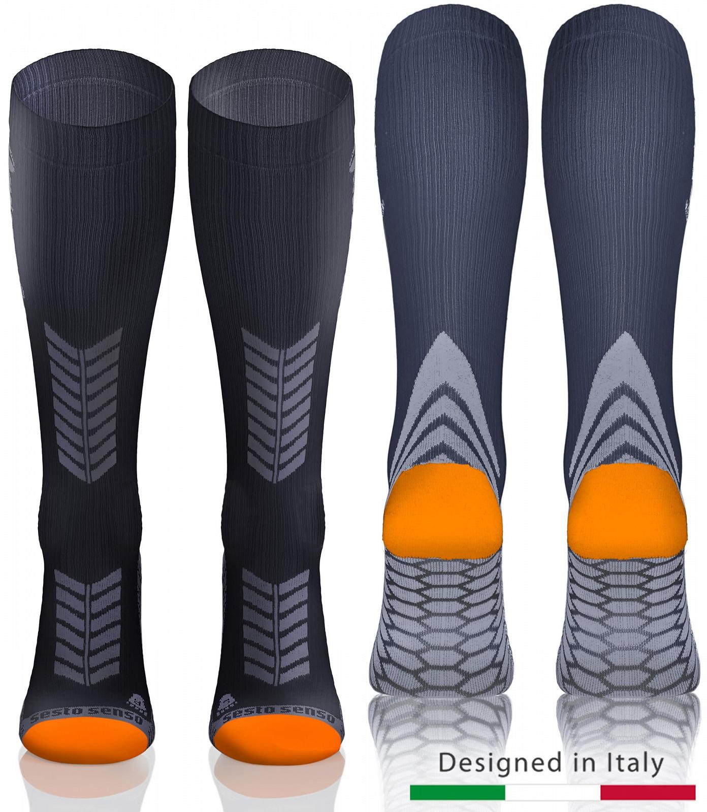 Компрессионные носки Sesto Senso 3 пары Спортивные Женские Мужские Унисекс Разноцветные Высокие Спортивные Носки Носки для бега, фото №4