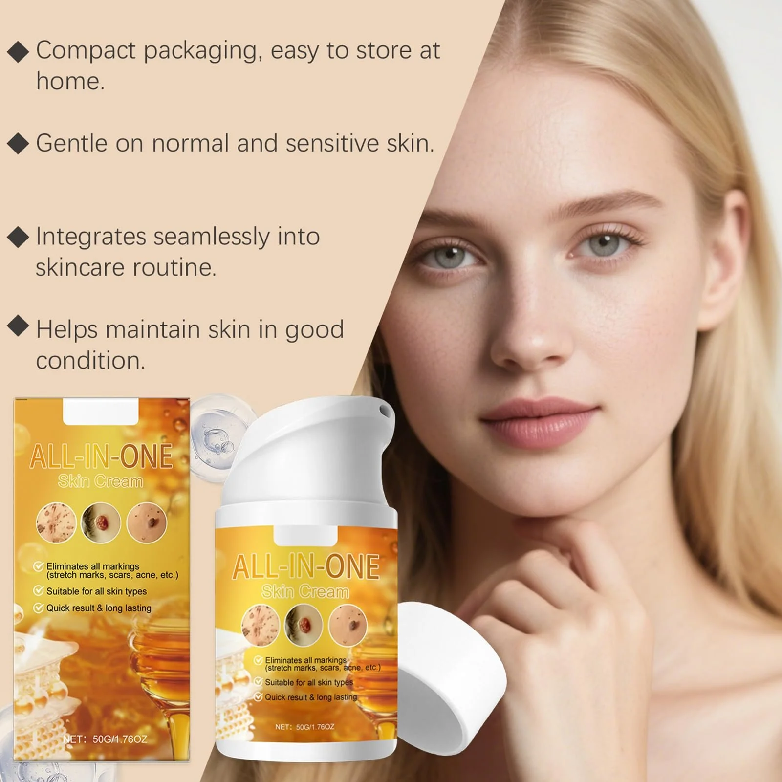 Зволожувальний крем для обличчя Deep Moisture 50 г, фото №5 Зволожувальний крем для обличчя Deep Moisture 50 г, фото №5