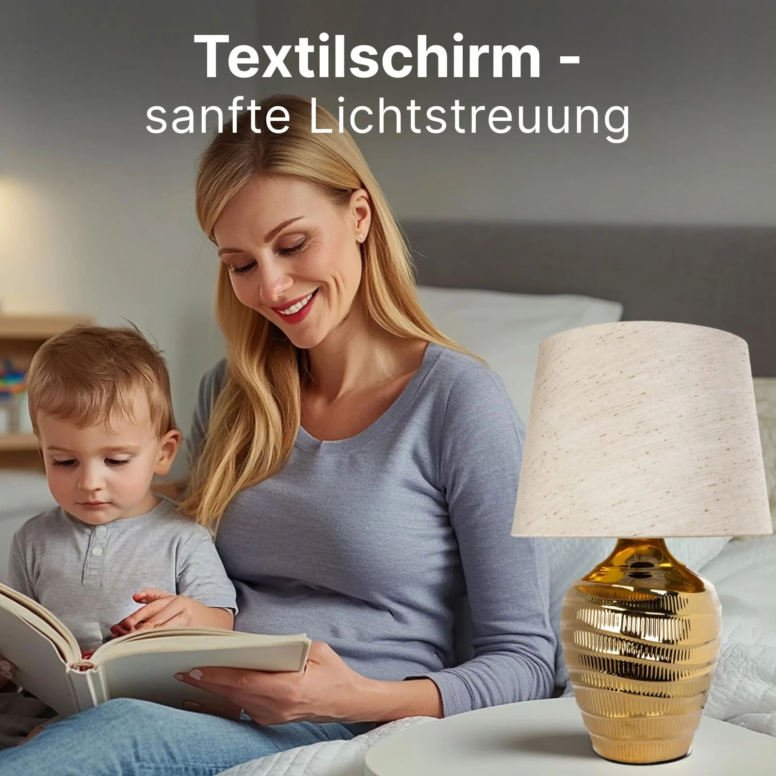 Настільна лампа LED ARTE LAMP KORFU A4003LT-1CC класична декоративна хром білий текстильний абажур дротова, фото №7