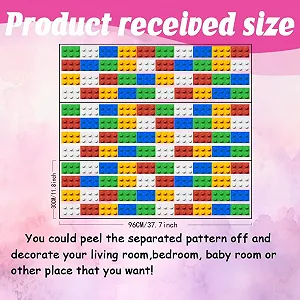 Наклейка на стіну SUPERDANT Будівельні блоки самоклеюча вінілова DIY різнокольорова ціна на synthetic.ua - Фото 1 Наклейка на стіну SUPERDANT Будівельні блоки самоклеюча вінілова DIY різнокольорова synthetic.ua - Фото 1