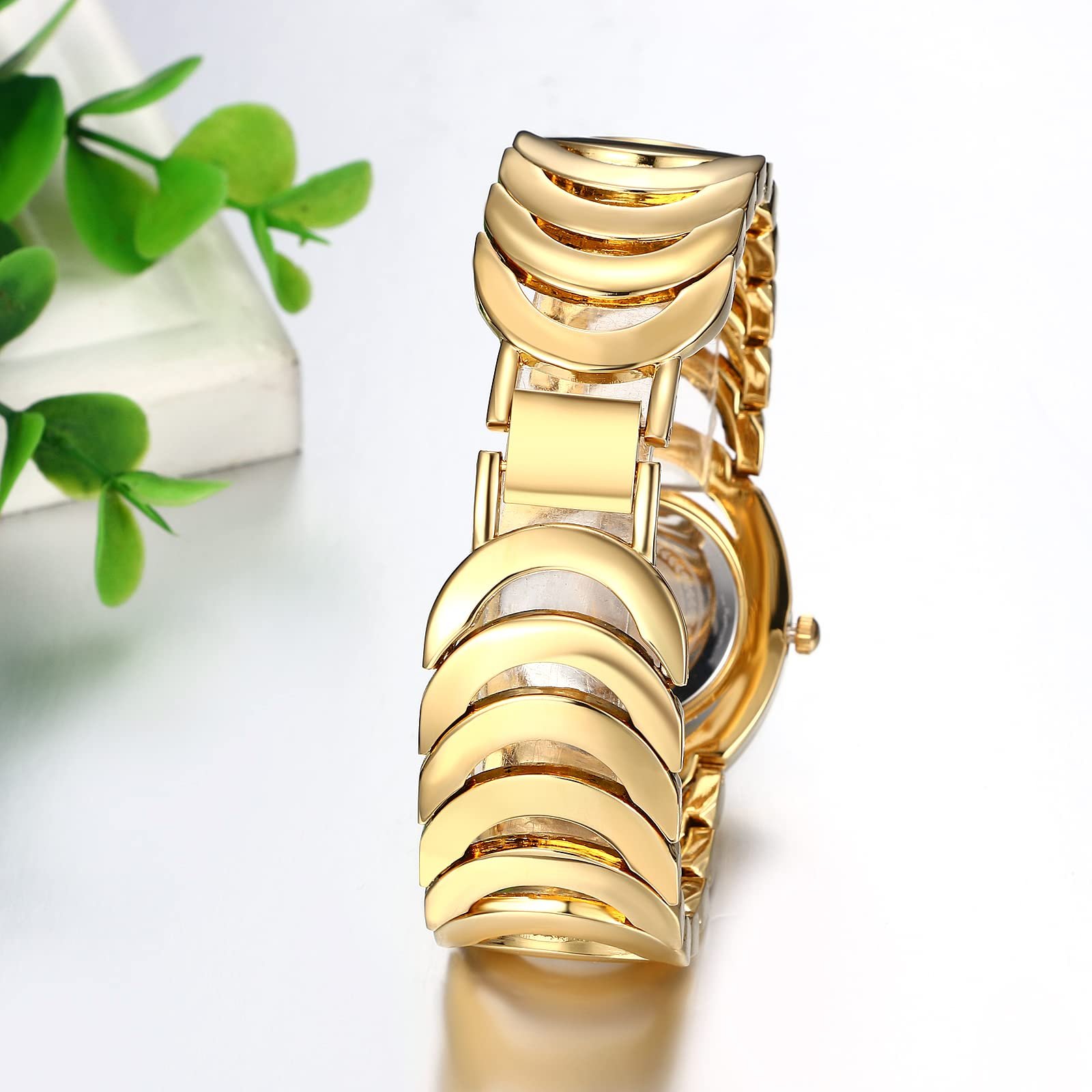 Часы Женские JewelryWe Кварцевый Аналоговый Золотой/Серебряный, фото №6