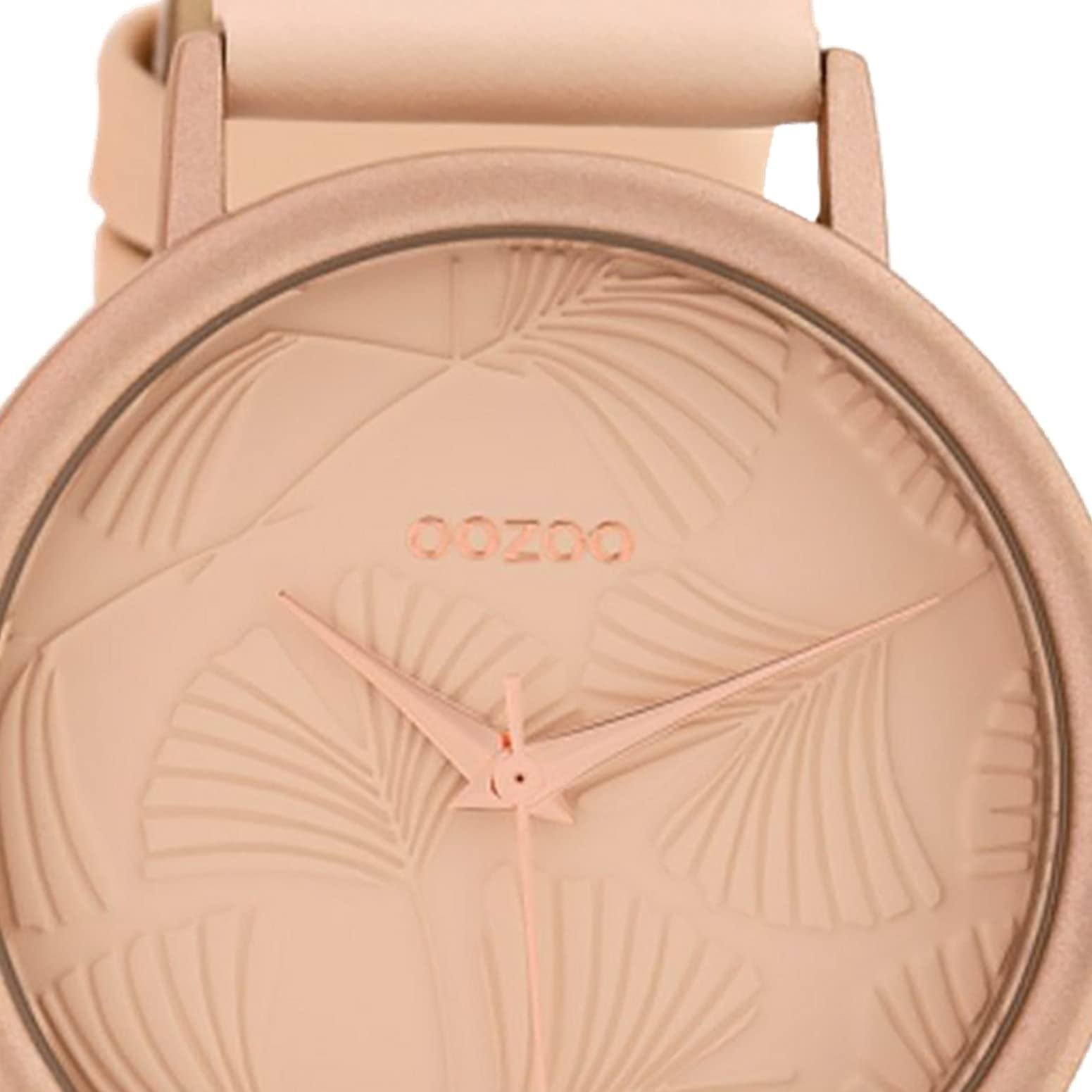 Женские часы Oozoo Кожаный ремешок 42 мм Colours of Oozoo Циферблат Ginkgo Leaf Однотонный Розовый Серый C10390, Розово-розовый, Ремешок., фото №2 Женские часы Oozoo Кожаный ремешок 42 мм Colours of Oozoo Циферблат Ginkgo Leaf Однотонный Розовый Серый C10390, Розово-розовый, Ремешок., фото №2