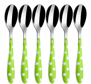 Ложки для мокко Bugatti Pois (Dots) PSMU-014F08/6, набор 6 шт, зеленый - Фото 1
