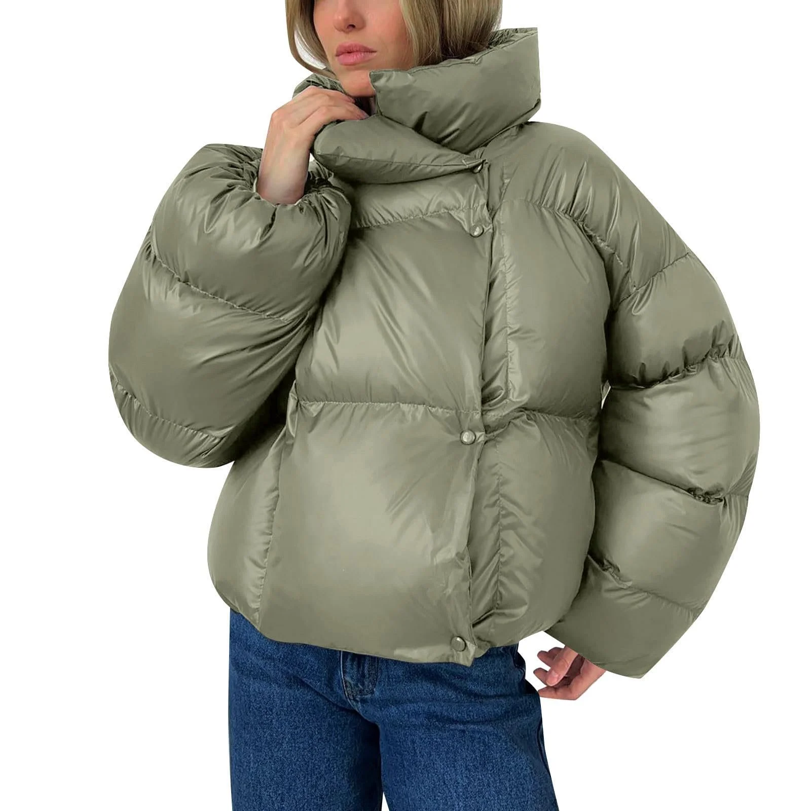 Пуховик YWLINK Жіночий 3/4 Чорний, фото №7