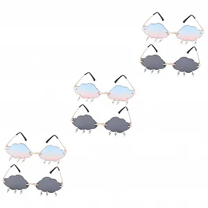 Набор женских солнцезащитных очков PACKOVE, 3 шт, без оправы - Фото 1