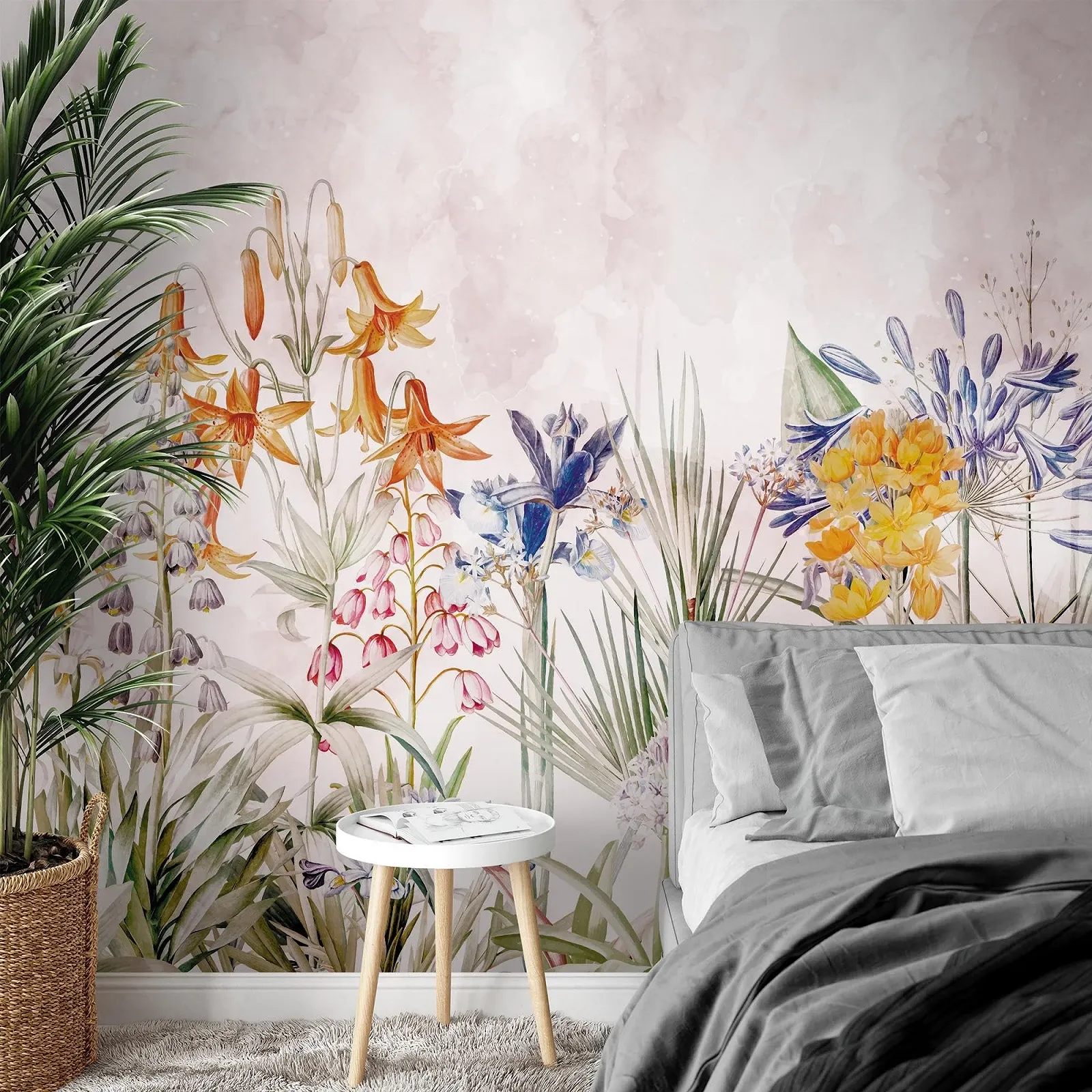 Фотообои Novart N9131011a Цветочная поляна 352 x 250 см Розовые, фото №4