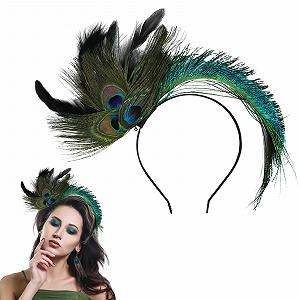 Обруч Перья павлина - Фото 1