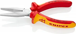 Длинногубцы KNIPEX 30 16 160 изолированные с многокомпонентными ручками, VDE тестирование, хром-ванадиевая сталь, 160 мм synthetic.ua - Фото 1
