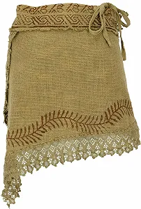 Спідниця-обгортка GURU SHOP Літня Natural Goa, з принтом, мереживом synthetic.ua - Фото 1