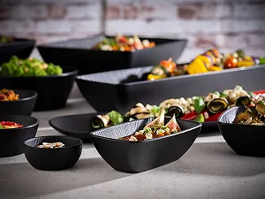 Миска APS Nero 8.5 см 3.5 см 0.1 литр черный synthetic.ua - Фото 1