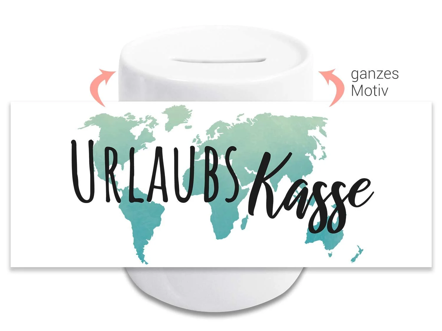 Скарбничка GRAZDesign Holiday Fund World Map керамічна, фото №2