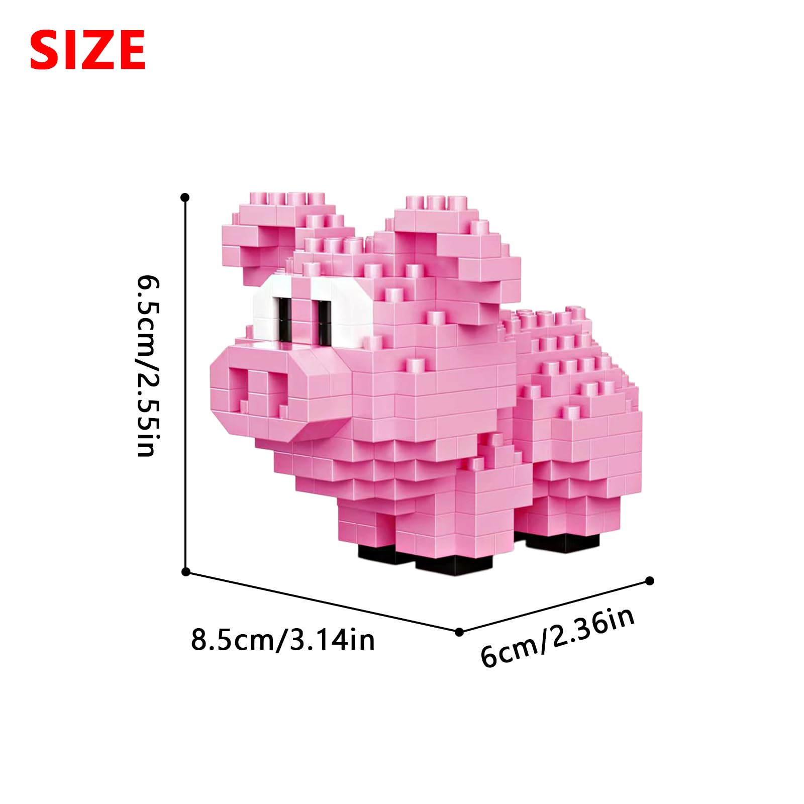 Блочный конструктор NOOLY KLJM-10 Поросенок 270 штук, фото №3