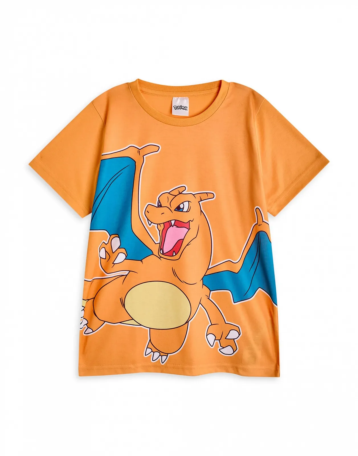 Комплект пижамы для девочек Pokémon, футболка с короткими рукавами с графикой Пикачу и Чаризарда, штаны с длинными штанинами, желтый, фиолетовый и оранжевый, фото №6 Комплект пижамы для девочек Pokémon, футболка с короткими рукавами с графикой Пикачу и Чаризарда, штаны с длинными штанинами, желтый, фиолетовый и оранжевый, фото №6