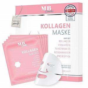 Маска для обличчя MB Cosmetics Collagen - З гіалуроном, ніацинамідами та пробіотиками 5 шт - Фото 1