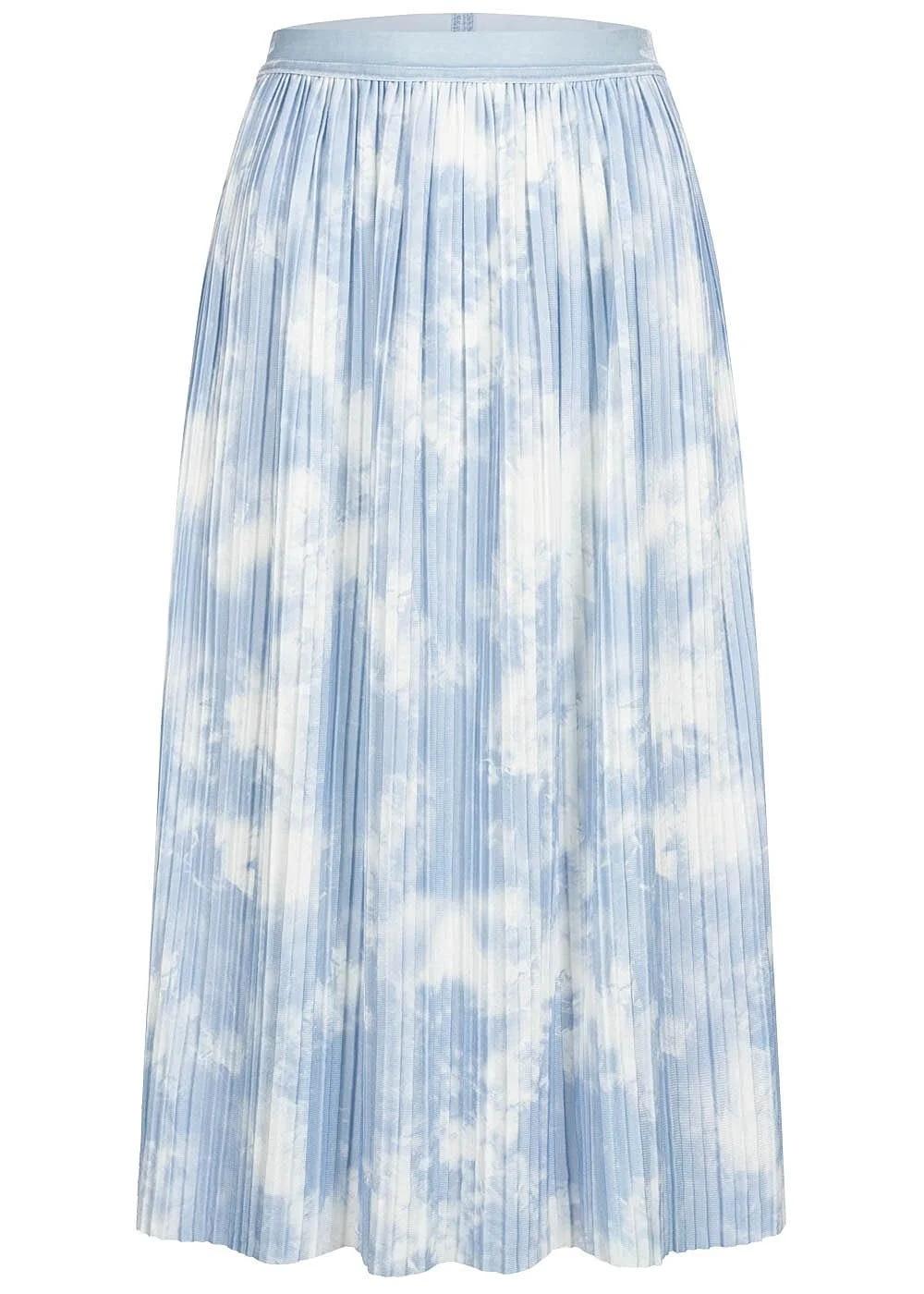 Юбка A-силуэта ONLY Tye The Clouds Print Кашемир Голубой / Белый, фото №1