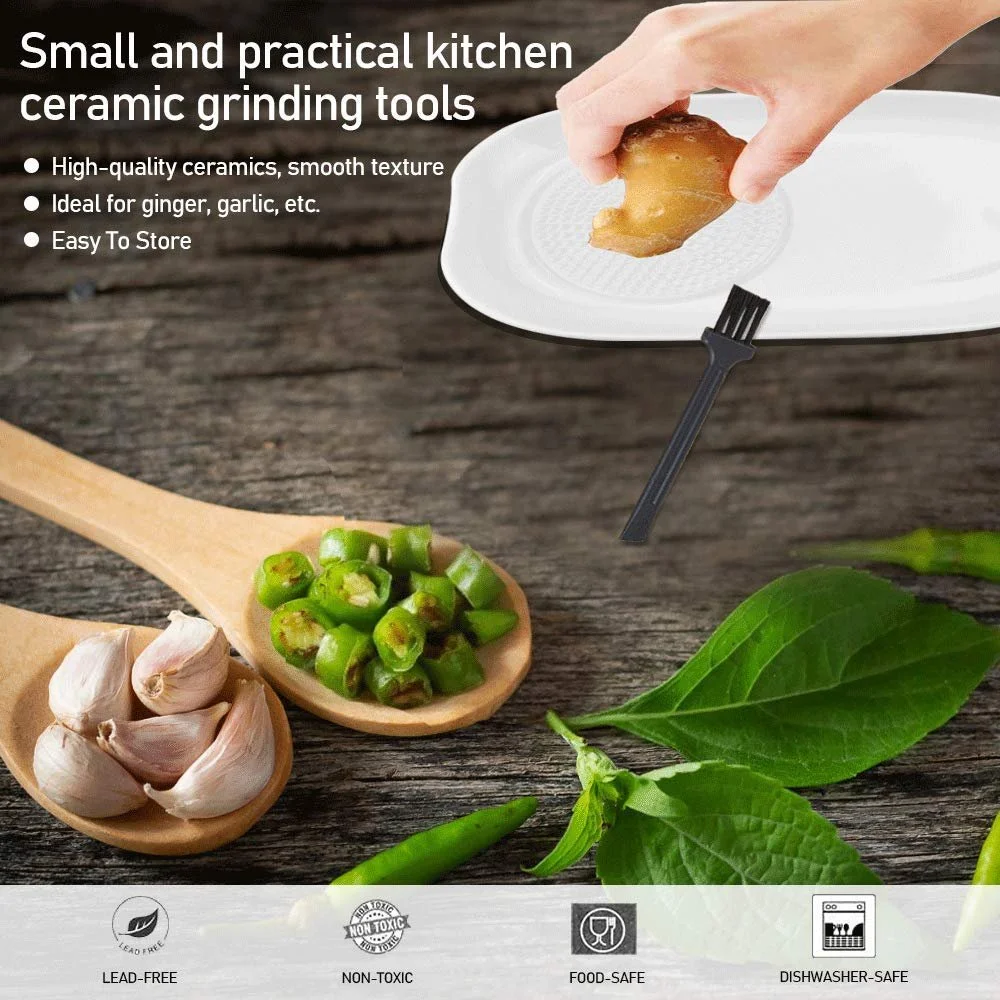 Терка керамическая для имбиря, чеснока Wasa, белая, фото №6