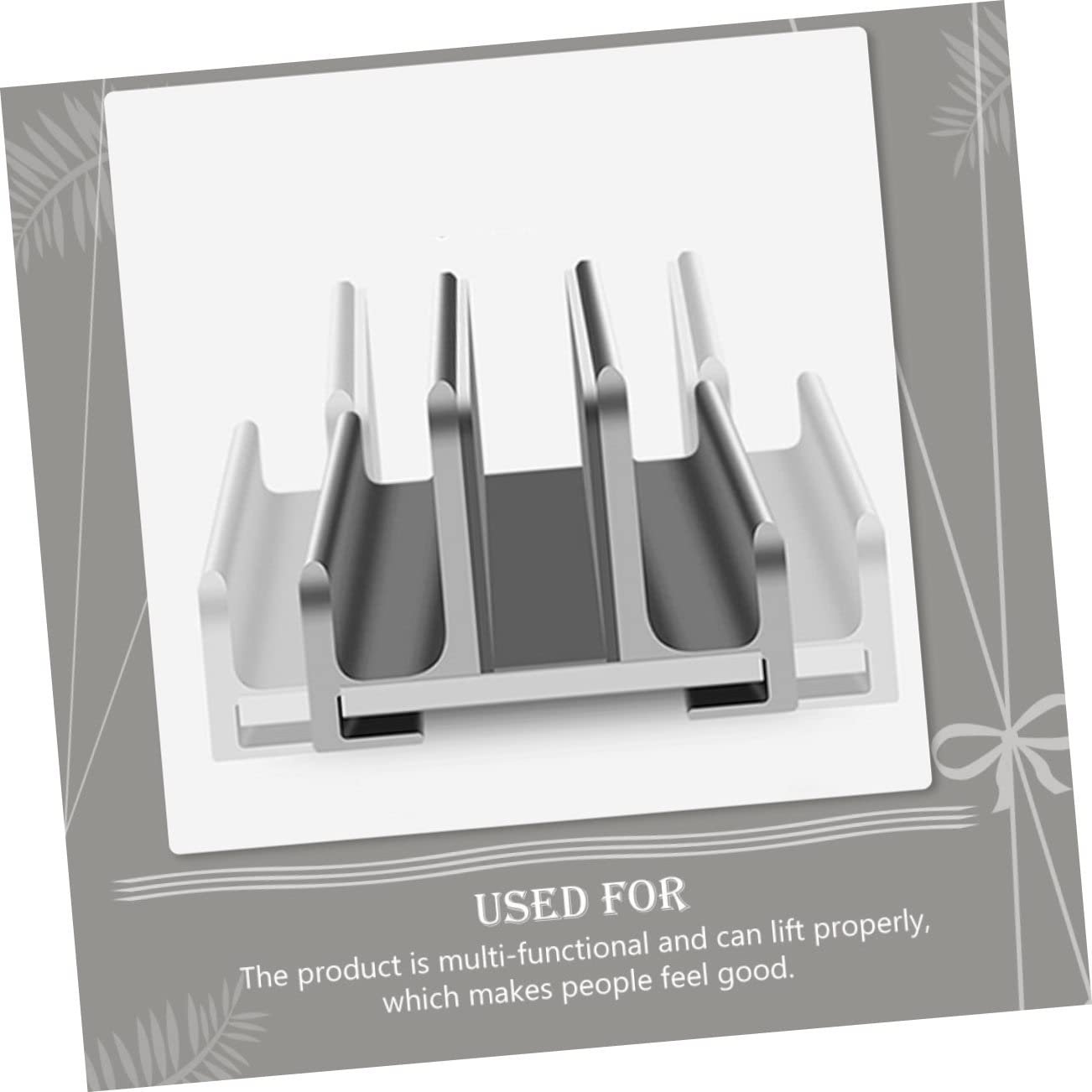 Підставка для ноутбука GALPADA Регульована з алюмінієвого сплаву з нековзним силіконом Вертикальна, фото №5 Підставка для ноутбука GALPADA Регульована з алюмінієвого сплаву з нековзним силіконом Вертикальна, фото №5