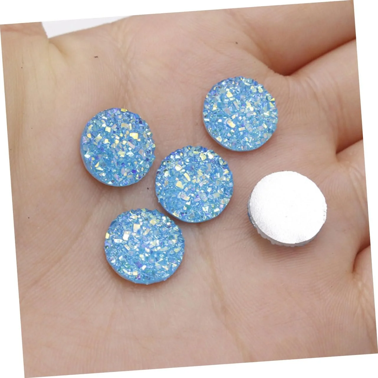 Стрази Круглі HAKIDZEL 12 мм, 100 шт., фото №6