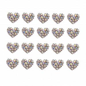 Стразы для ногтей Сердце 3D Наклейки для ногтей 20 шт. - Фото 1