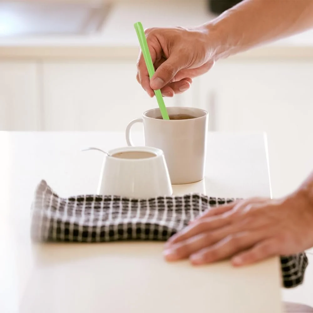 Набір пластикових ложок 12 штук, довгі, 18.7 см, 6 кольорів, фото №6