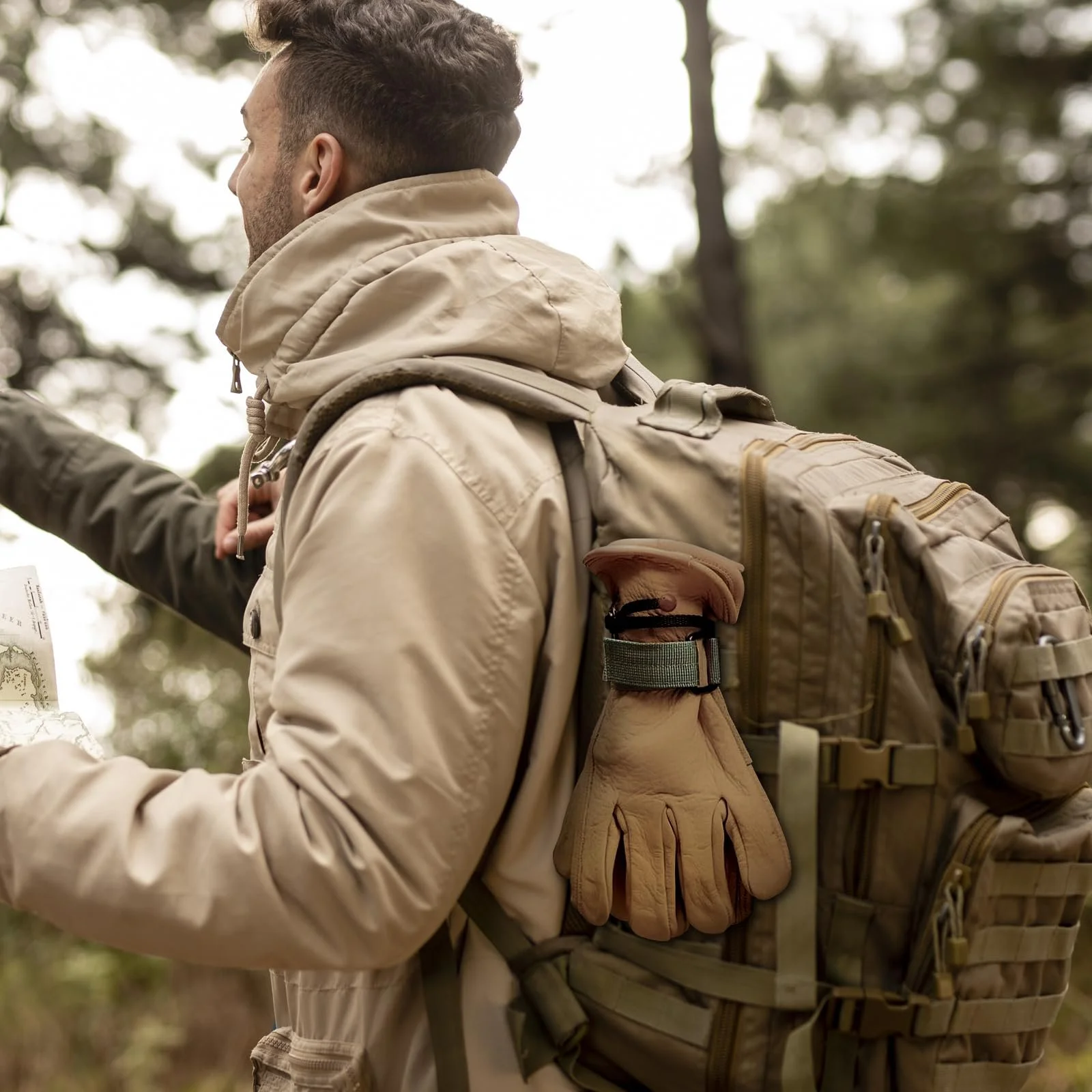 Кліпса для рукавичок MultiValue, Набір 3 шт, регульована, нейлон, багатофункціональна тасьма, підвісна пряжка для походів, кемпінгу, аксесуари для рукавичок, фото №5