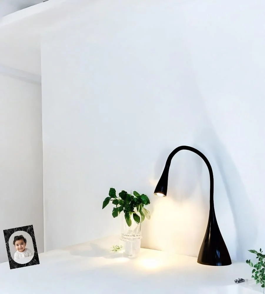 Настільна лампа Dapo Jonas 3.5 Вт 53 см Чорний, фото №4