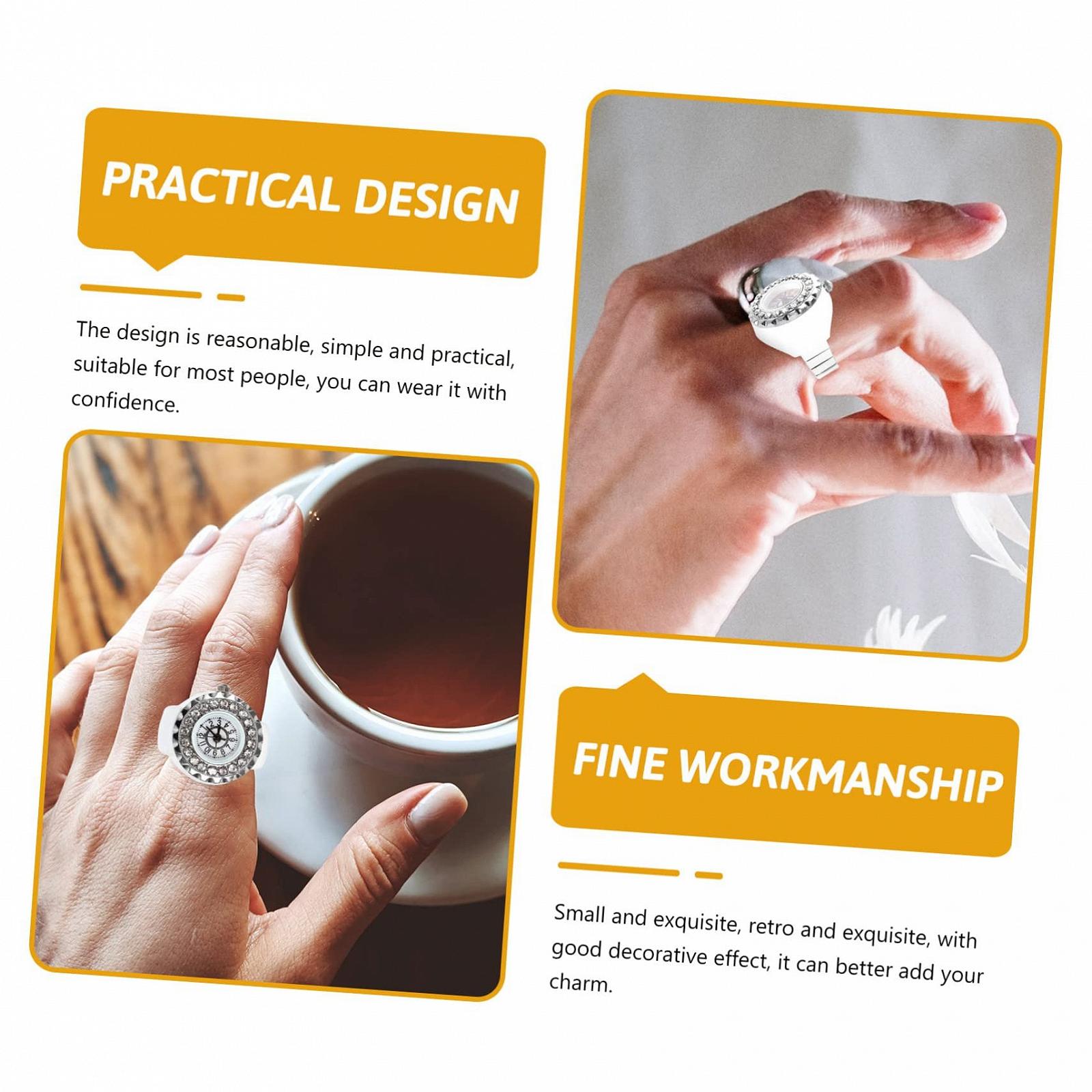 Кільце-годинник WRITWAA Еластичний на Палець, фото №7