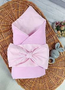 Набор на выписку, демисезонный набор Велюр для новорожденного, весна-осень розовый synthetic.ua - Фото 1