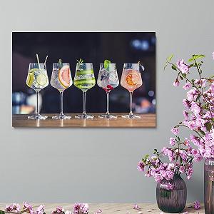 Пазл Five Different Gin and Tonic Cocktails 1000 элементов 38 x 26 см 234 synthetic.ua - Фото 1