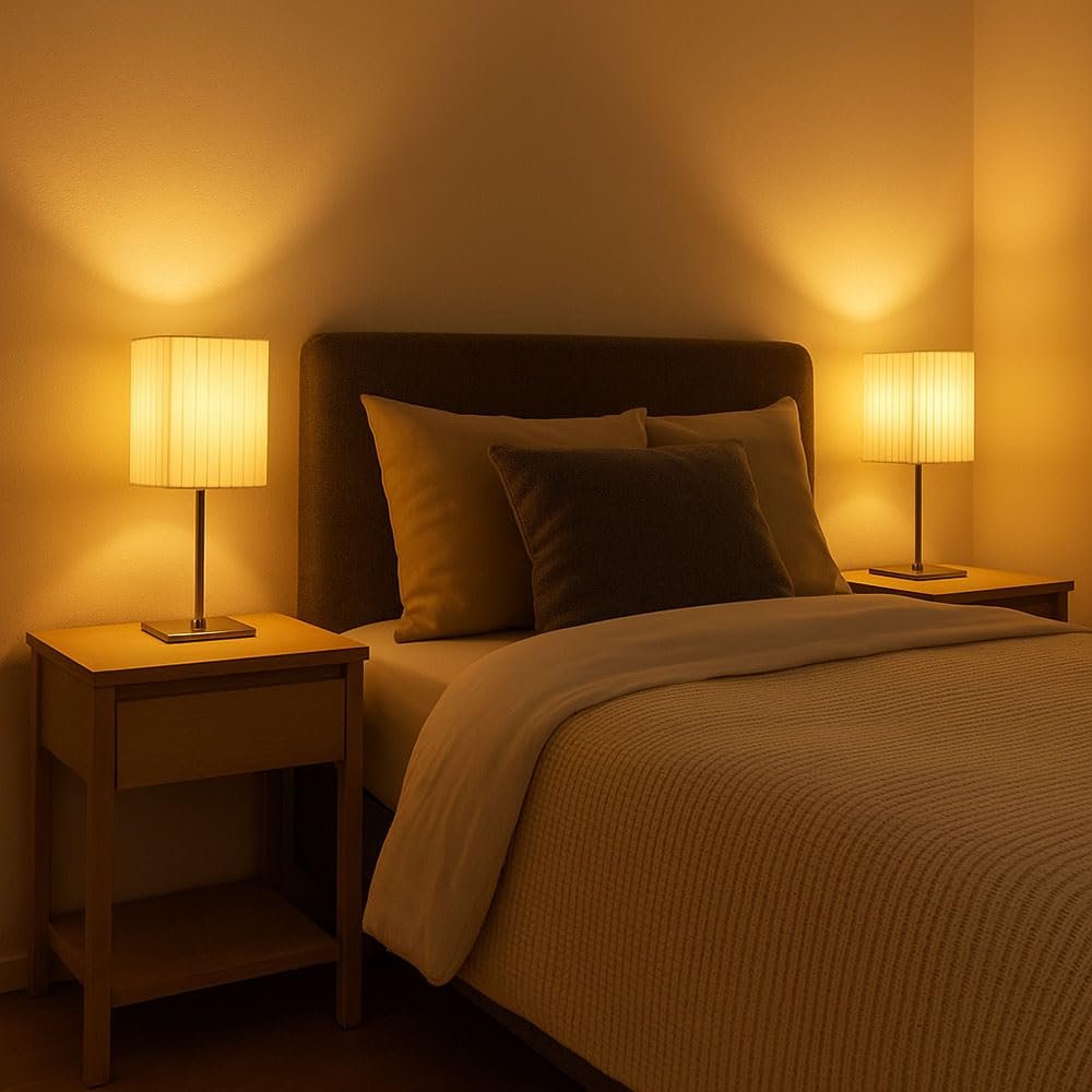 Настольная лампа GLOBO LIGHTING LED текстильная 3 Вт 250 лм 10 x 10 x 26 см Хром, фото №4