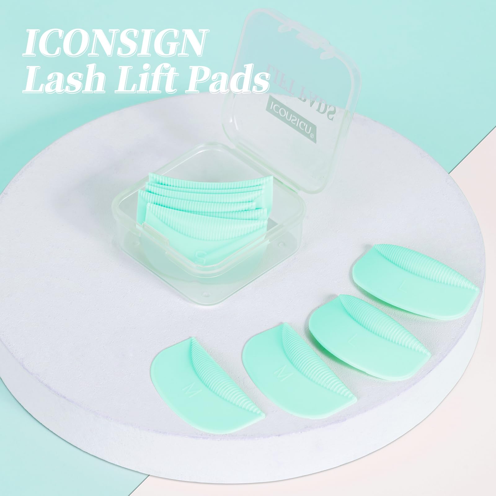 Патчі ICONSIGN Eyelash Protection 10 штук для вій силіконові зелені, фото №7