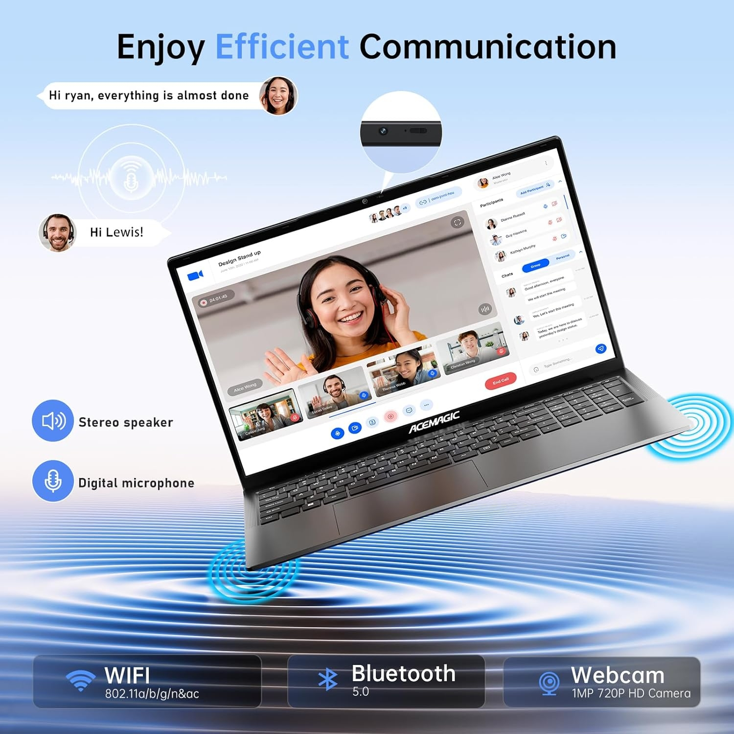 Ноутбук 17.3" ACEMAGIC AX17 Intel N97 RAM 16GB SSD 512GB Windows 11, фото №5