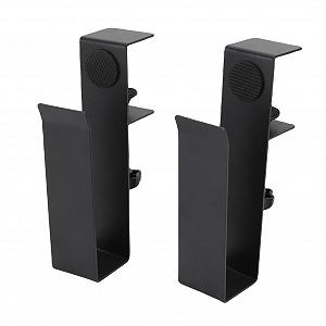 Регульована підставка для ноутбука Fafeicy з бічним органайзером для зберігання, настільний тримач з затискачем для домашнього офісу, міцна вуглецева сталь synthetic.ua - Фото 1