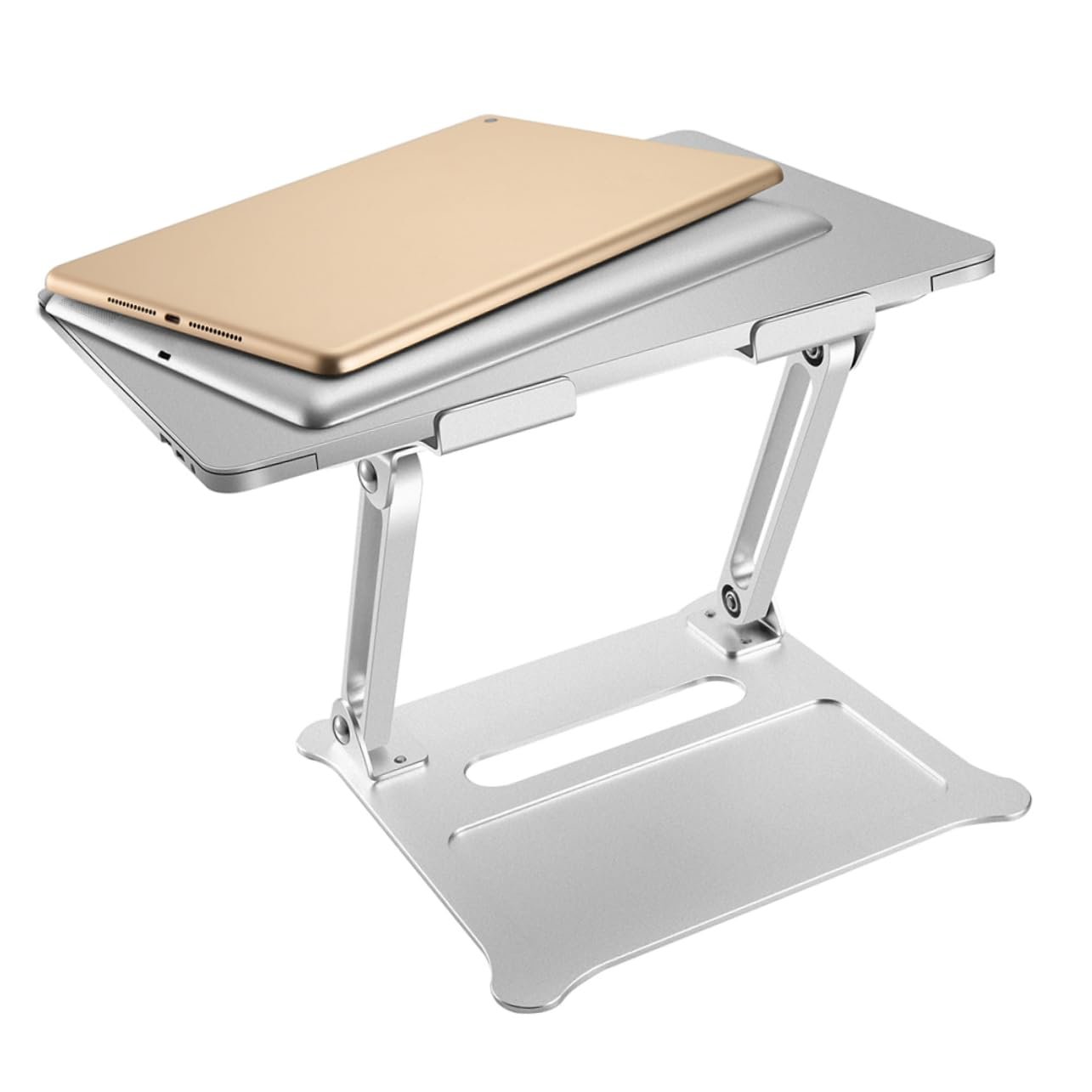 Подставка для ноутбука NUOBESTY Алюминиевая Серебристый, фото №7