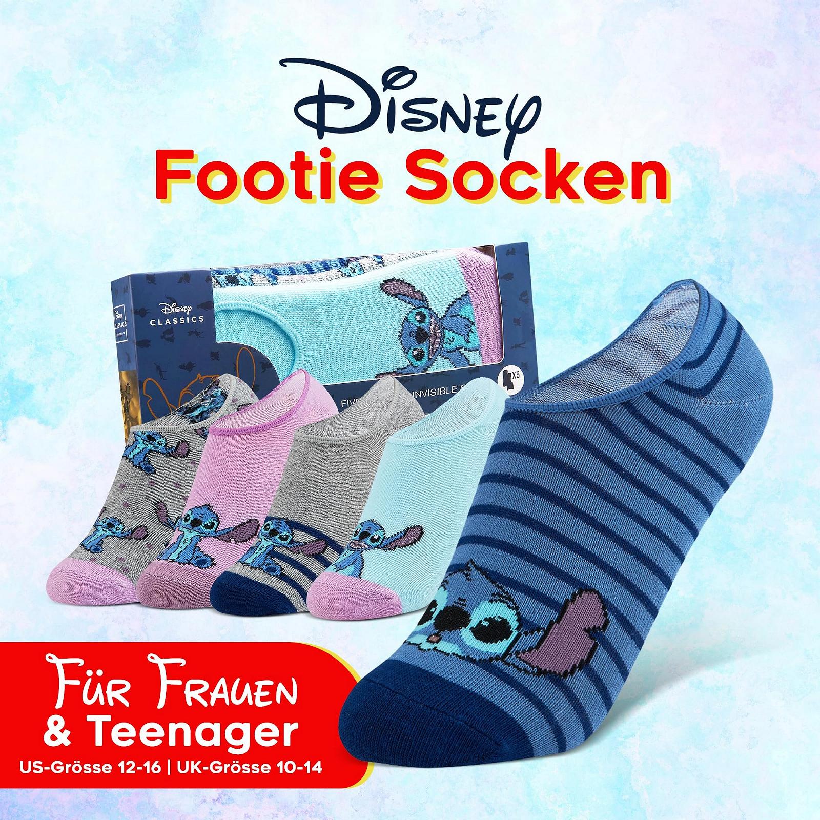 Носки Disney Короткие носки из хлопка, 5 пар, размеры 36-40, для женщин, фото №2