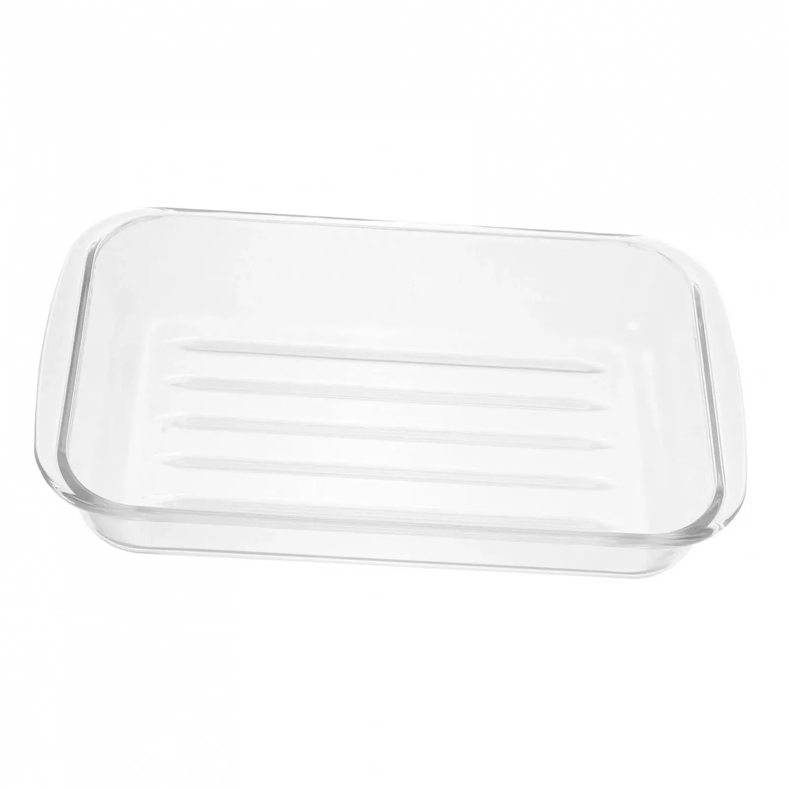 Форма для запікання скляна термостійка з двома ручками велика, фото №1