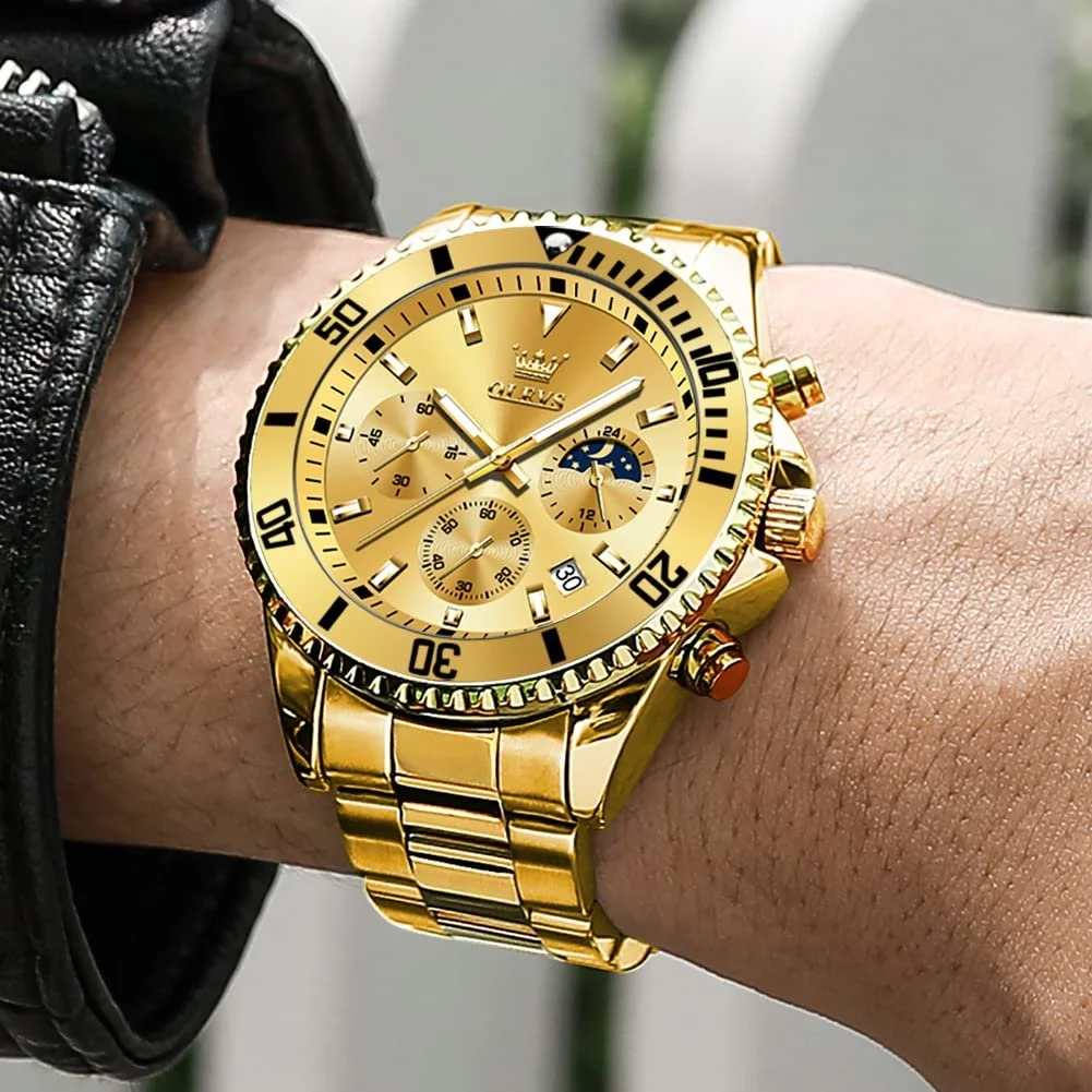 Годинник OLEVS Класичний Дата Business-Kleid Великий циферблат, фото №4