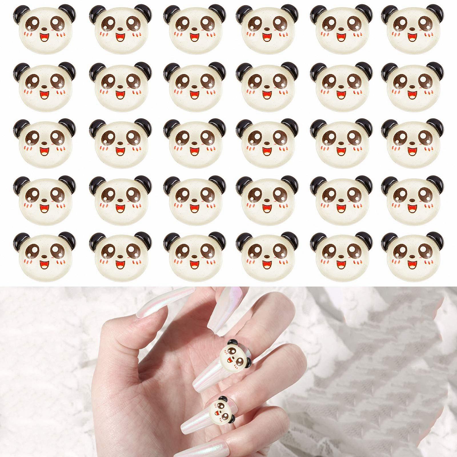 3D NICENEEDED Панда 30 шт. Каміння для DIY, фото №1