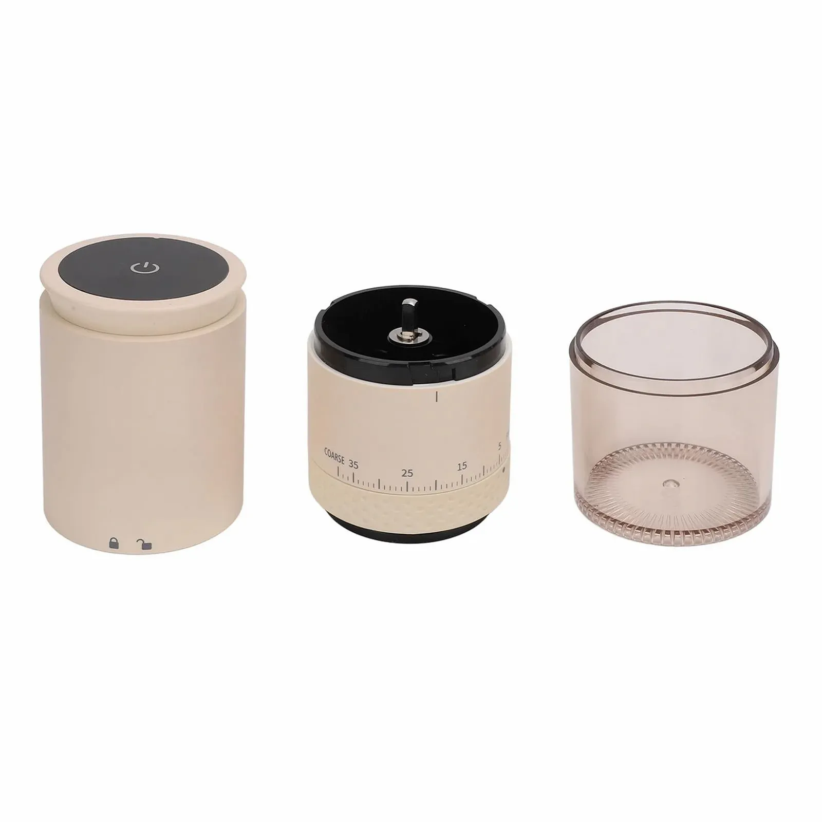 Электрическая кофемолка портативная с 38 регулируемыми настройками Beige, фото №3 Электрическая кофемолка портативная с 38 регулируемыми настройками Beige, фото №3