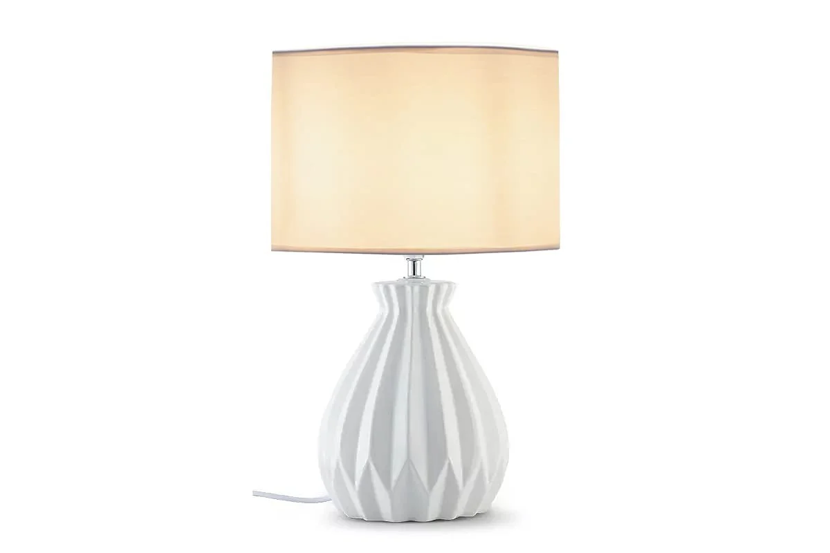 Настільна лампа konsimo FABO Для вітальні спальні та передпокою Біла, фото №2