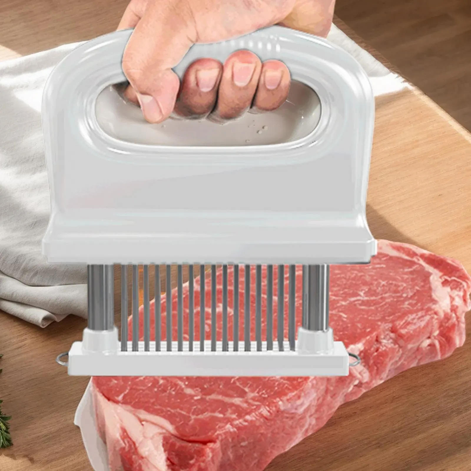 Тендерайзер для мяса Chicken Tenderizer Tool Stainless Steel 48 игл Manual, фото №3