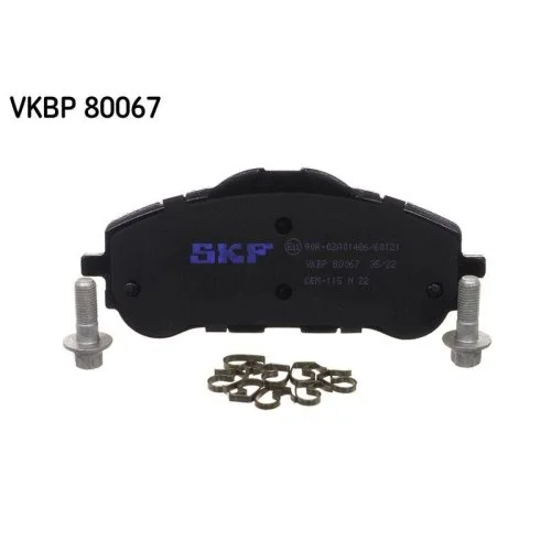 Комплект гальмівних колодок, дискові гальма SKF VKBP 80067 для CITROËN OPEL PEUGEOT TOYOTA, фото №2
