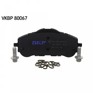 Комплект гальмівних колодок, дискові гальма SKF VKBP 80067 для CITROËN OPEL PEUGEOT TOYOTA synthetic.ua - Фото 1