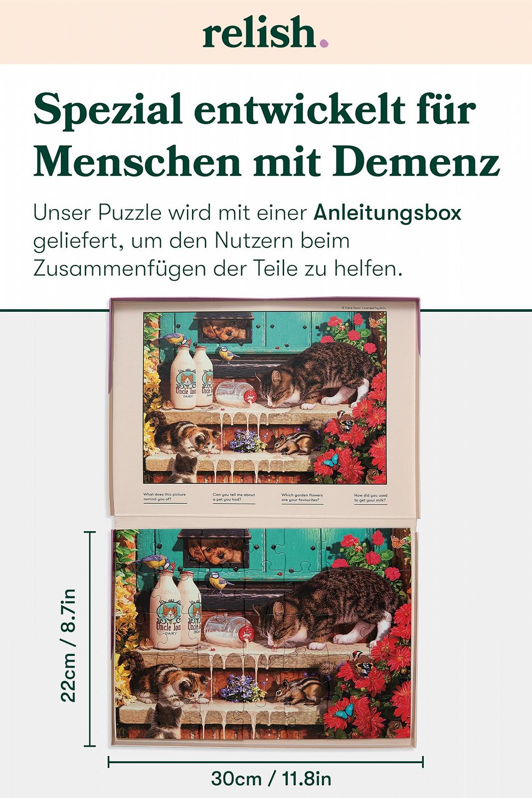 Пазл Relish Котячі вуса 35 деталей для людей з деменцією або хворобою Альцгеймера, фото №6