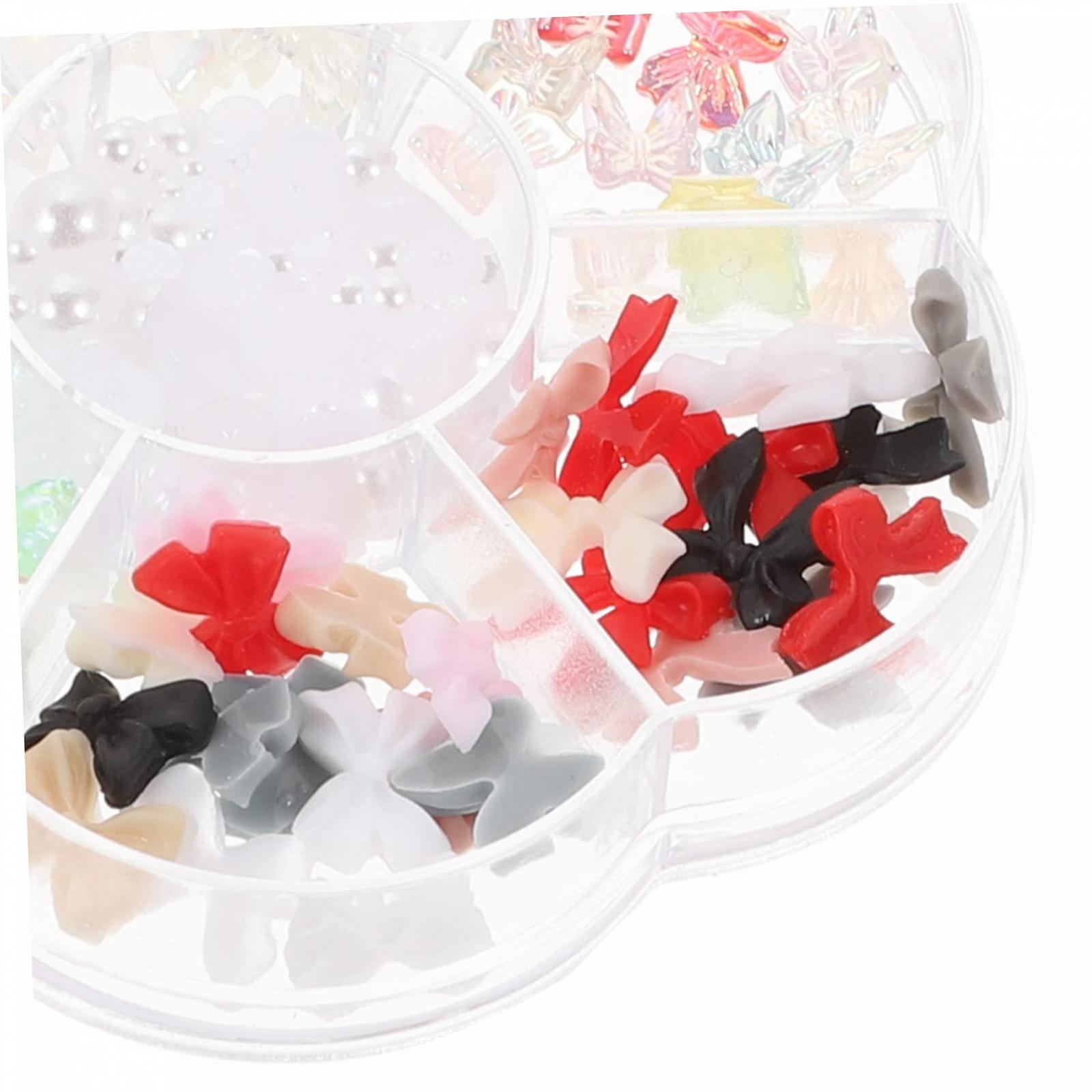 Украшения для ногтей Бантики, жемчуг, украшения для маникюра, DIY, орнаменты для дизайна ногтей, бантики, аксессуары для ногтей, фото №4