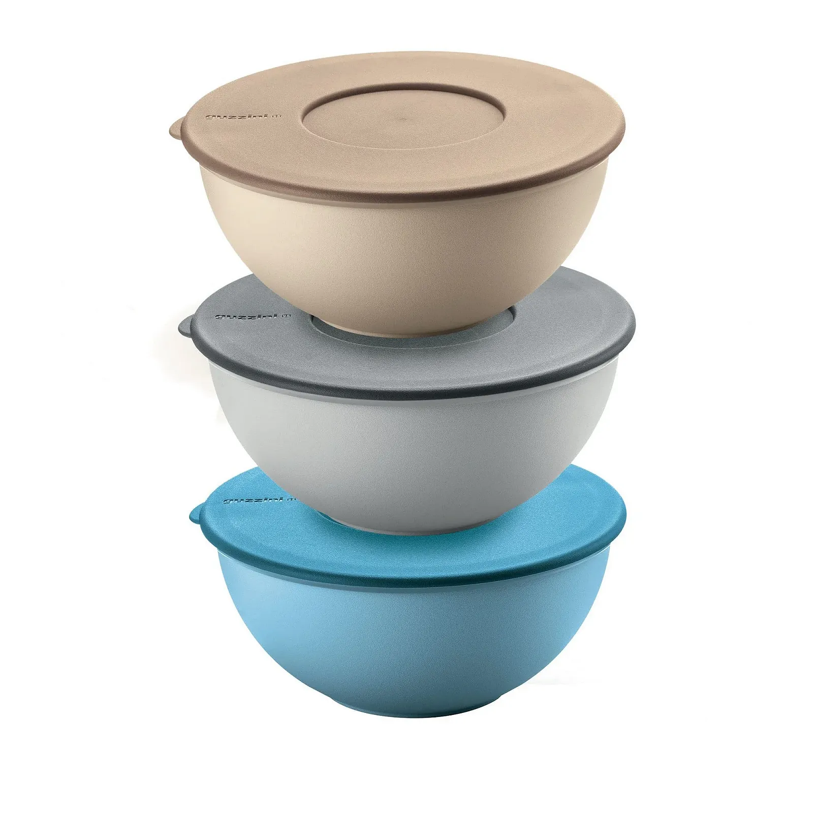 Набор мисок с крышками Guzzini Kitchen Active Design EVERYWHERE 3 штуки Разноцветный, фото №1