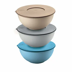 Набор мисок с крышками Guzzini Kitchen Active Design EVERYWHERE 3 штуки Разноцветный - Фото 1