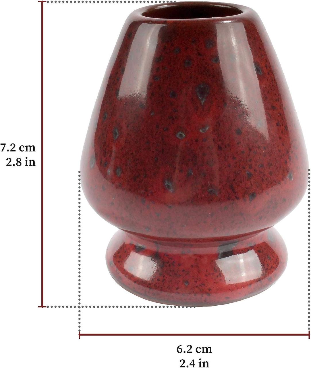 Кусенаоши Garnet Stone подставка под венчик для матчи керамический, фото №3