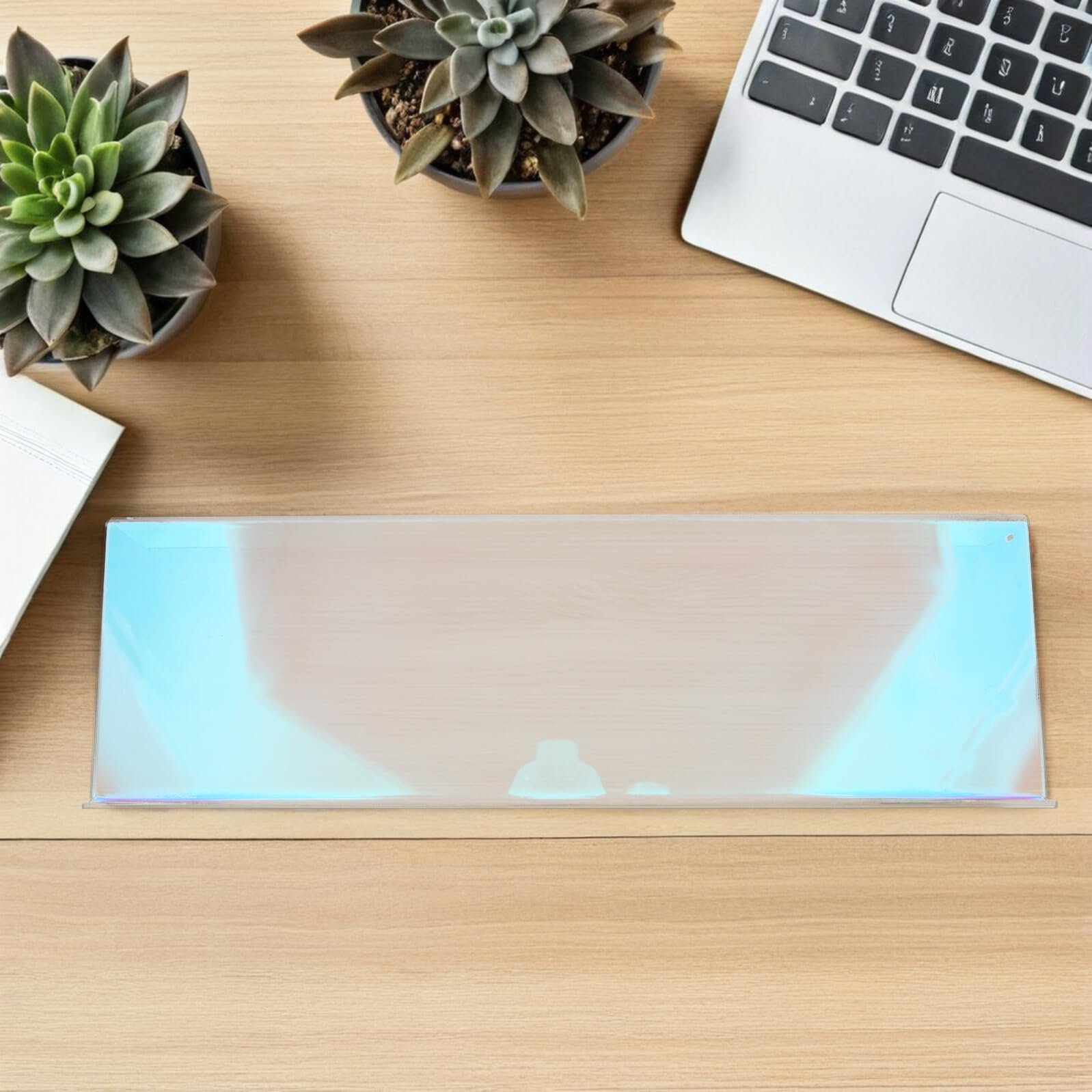 Підставка для клавіатури акрилова ергономічна похила матова прозора стабільна для офісу дому школи, фото №7 Підставка для клавіатури акрилова ергономічна похила матова прозора стабільна для офісу дому школи, фото №7