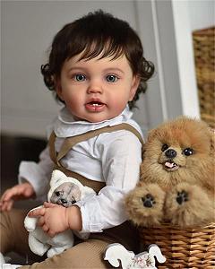 Кукла Zero pam Reborn Baby Boy 60 см Большой размер Силиконовая кукла с волосами Реалистичная кукла как настоящая кукла Reborn Кукла synthetic.ua - Фото 1